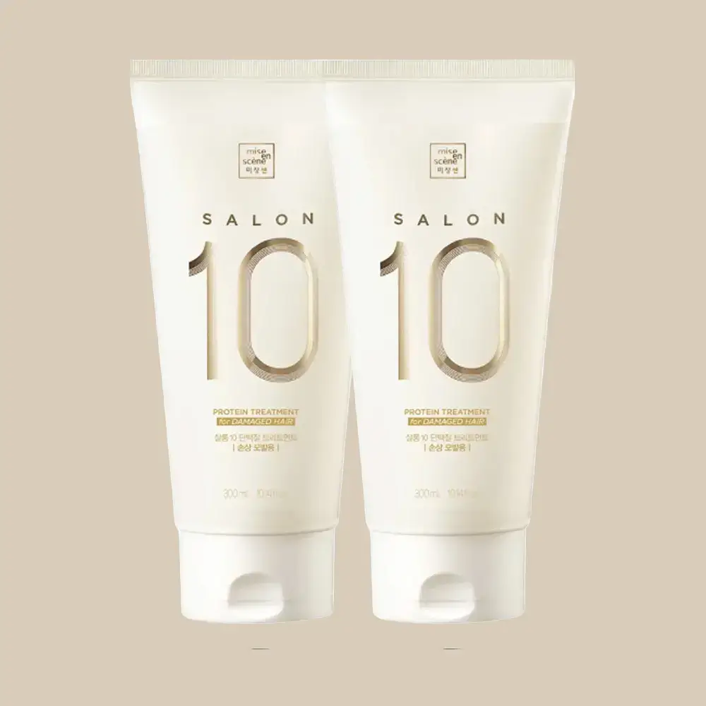 [단독기획] 미쟝센 살롱10 단백질 트리트먼트 (극손상/손상) 300ML 더블 기획
